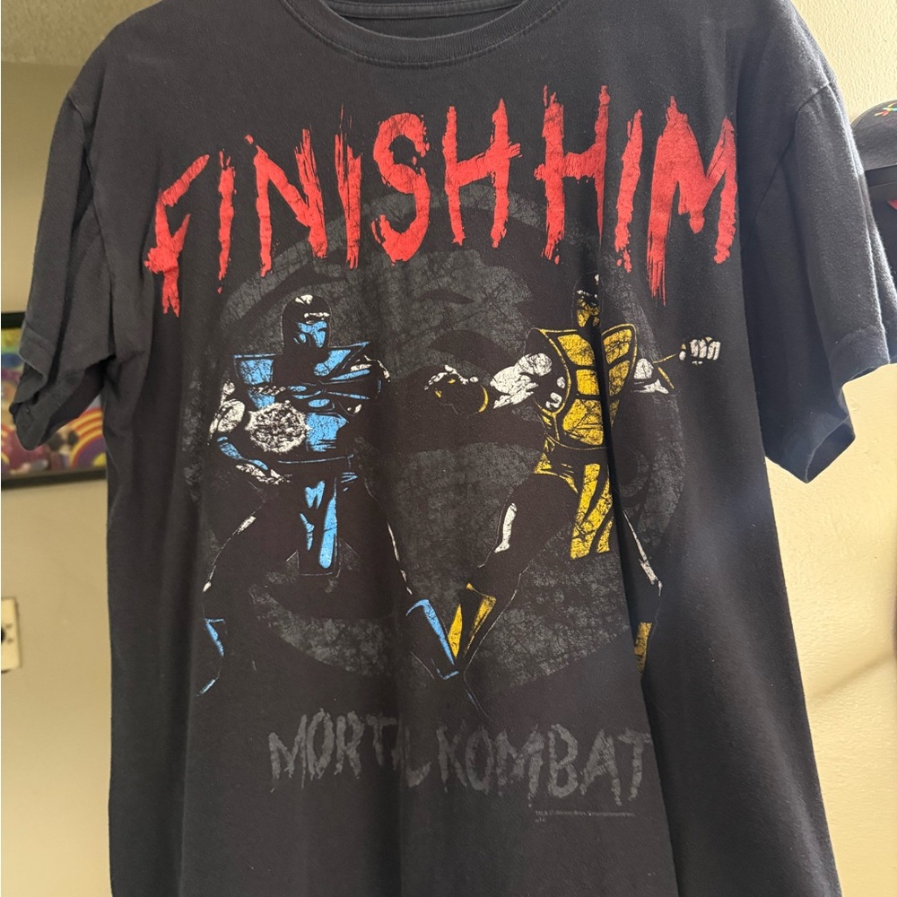 Black Short Sleeve Tee with Retro Gaming Design